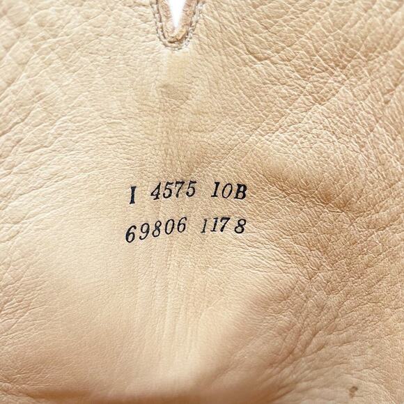 Lucchese Charlie 1 Horse Tan Beaded Flower Snip Toe Western Cowgirl Boot size 10 - Picture 14 of 15